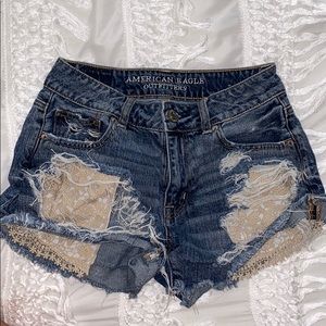 American Eagle Outfitter Hi-Rise Festival Shorts